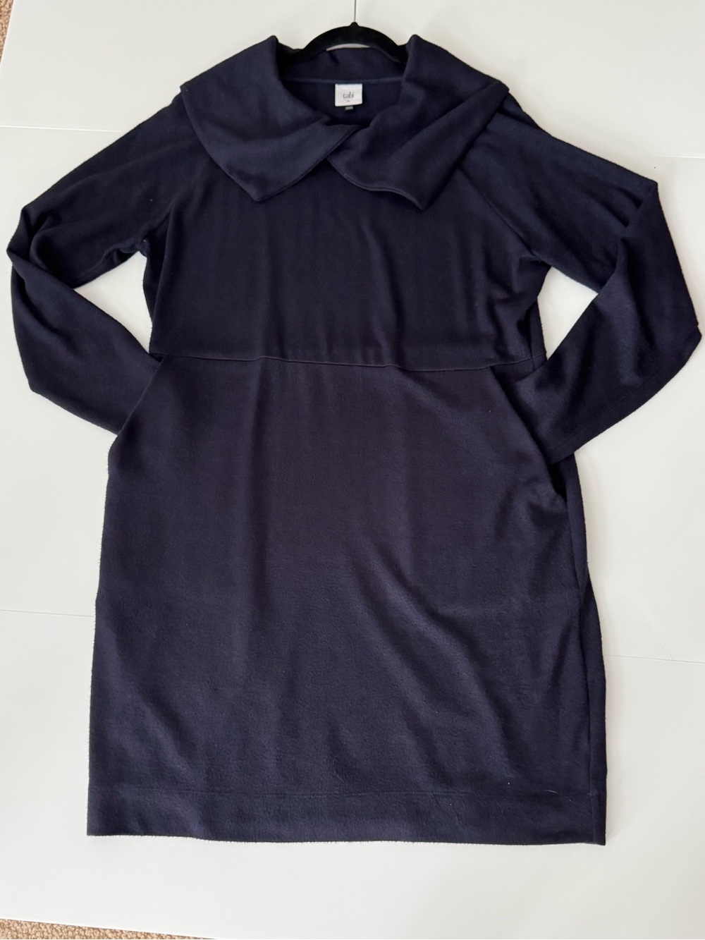 Classic Navy Cabi  Long-Sleeve Dress with Collar
